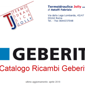 listino ricambi geberit termoidraulica jolly - maggio 2018