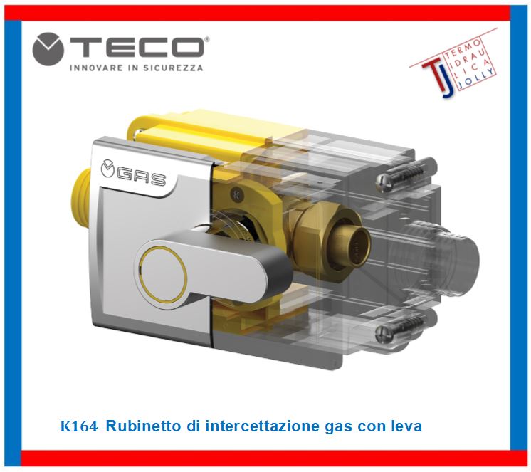 termoidraulica jolly roma - TECO K164 Rubinetto di intercettazione gas con leva