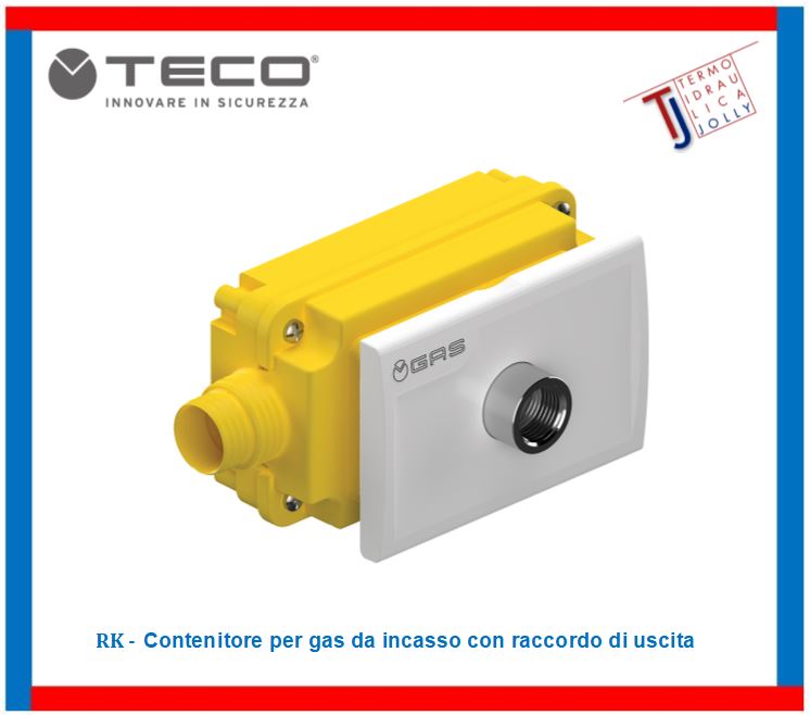 termoidraulica jolly roma - TECO RK contenitore per gas da incasso con raccordo di uscita