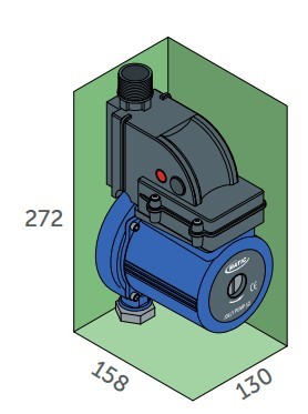 VACANON Pompa di aumento della pressione per doccia, 24 V, pompa di aumento  della pressione domestica con accessori di installazione, 150 W, mini pompa  automatica per acqua calda e fredda per 